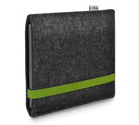 Stilbag León de libros electrónicos para Onyx Boox Go 7 | Color: antracita/verde | funda de fieltro para lector electrónico | funda protectora para lector electrónico | funda para lector de libros