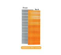 (Stile B Arancione-183x60x2cm) Materassino da campeggio gonfiabile per esterni, ultraleggero, con cuscino