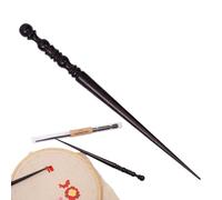 Stiletto | Herramienta de prensado de aguja para coser | Ayuda manual de manualidades de tela, guía de de madera Padauk para estudio de bordado, hogar, amigos, esposa, principiantes