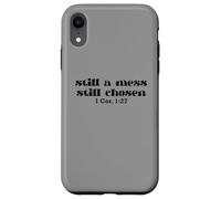 Still A Mess Chosen 1 Corintios versículo de la Biblia Carcasa para iPhone XR