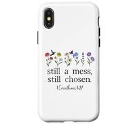 Still a Mess Still Chosen God Bible Verse 1 Corinthians 1:27 Carcasa para iPhone X/XS