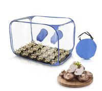 Still Air Box, Kit de Cultivo de Hongos Plegable Portátil, Puertos de Brazo de PVC 2 35.5x23.5x23.5 'de Diámetro Estaciones de Propagación de Campana Extractora de Micología para