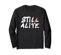 Still Alive - Funny Response to How Are You Doing (Black) Manga Larga