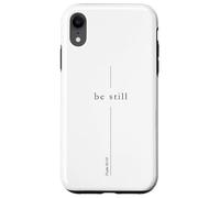 Still Christian Cross for Men Bible Salmo 46:10 Fe Carcasa para iPhone XR