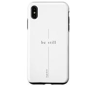 Still Christian Cross for Men Bible Salmo 46:10 Fe Carcasa para iPhone XS Max