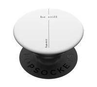 Still Christian Cross for Men Bible Salmo 46:10 Fe PopSockets PopGrip Adhesivo