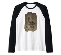 Still Coo Pigeon Minimalista Animal Pájaro Urbano Camiseta Manga Raglan
