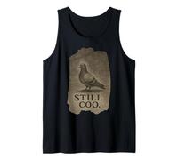 Still Coo Pigeon Minimalista Animal Pájaro Urbano Camiseta sin Mangas