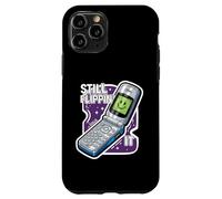 Still Flippin' It Retro Flip Phone 90s Y2K Nostalgia Carcasa para iPhone 11 Pro