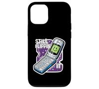 Still Flippin' It Retro Flip Phone 90s Y2K Nostalgia Carcasa para iPhone 12/12 Pro