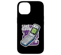 Still Flippin' It Retro Flip Phone 90s Y2K Nostalgia Carcasa para iPhone 14