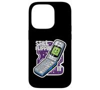 Still Flippin' It Retro Flip Phone 90s Y2K Nostalgia Carcasa para iPhone 14 Pro