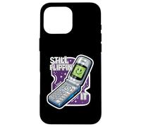 Still Flippin' It Retro Flip Phone 90s Y2K Nostalgia Carcasa para iPhone 16 Pro MAX