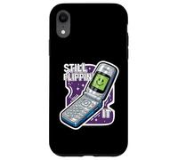 Still Flippin' It Retro Flip Phone 90s Y2K Nostalgia Carcasa para iPhone XR