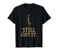 Still Got It Veteran Yogi Handstand Arte Envejecido Camiseta