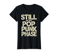 Still In My Pop Punk Phase Fanático de la Nostalgia EMO - Camiseta gráfica económica, Mujer, Negro, L