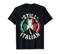 Still Italian Shamrock Flag - St Patricks Day Italian Pride Camiseta