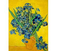 Still Life with Irises - Vincent van Gogh - Notebook: 120 Lined Pages, College Ruled, 8.5"x 11" Journal Diary Notepad