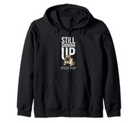 Still Showing Up Pug Sudadera con Capucha