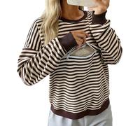 Still Sudadera Mujer Vestido de Embarazo con Cierre Cruzado Pijama Holgado Cómodo Ropa de Maternidad Primavera Otoño Camisón de Lactancia Camisón Camisón Camisón Grandes Tallas Ocio Ropa de Salón, O