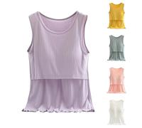 Still Top Mujer Verano - Camiseta de tirantes para mujer de algodón, holgada, sin mangas, pijama de lactancia, cuello redondo, camiseta de maternidad, suave, cómoda, camiseta de verano, top de