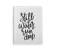 Still Water Run - Cuaderno con cita profunda, tapa blanda