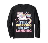 Still Working On My Landing diseño Unicornio Manga Larga