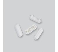 STILLA - Topes para asiento de inodoro, distancia entre ejes 31 mm, altura 10 mm, 47 x 17, 4 unidades por paquete
