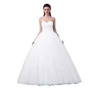 Stillluxury Vestido de novia de tul vestido de baile de novia para mujer ceremonia de noche E155