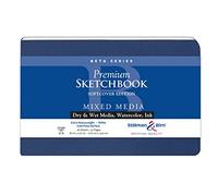 Stillman & Birn Beta Series Cuaderno de bocetos de tapa blanda, 8.5 x 5.5 pulgadas, 270 g/m² (peso extrapesado), papel blanco, superficie de prensa en frío