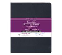 Stillman & Birn Cuaderno de bocetos de pasta suave Zeta 8x10, 28 Hojas, Blanco, 81,64 kg, Morado Oscuro