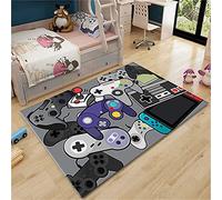 Alfombras Dormitorio Juvenil Chico Chica Infantiles Niño Adulto Juegos 3D Gamer Video Alfombras Habitacion Rectangular Antideslizante Lavables Alfombras Salon (Color 4,80x160 cm)