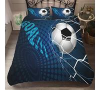 Stillshine Fútbol Juego de Cama Yin Yang Agua Fuego Multicolor Pintada Funda nórdica con Cremallera, Funda nórdica y Funda de Almohada Microfibra (Fútbol 13,180x220 cm - Cama 90/105 cm)