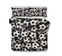 Stillshine Ropa de Cama 180 x 220 Copa Mundial Llama El fútbol 3D Patrón Imprimiendo Funda nórdica y Funda de Almohada 2 Piezas Fibra Ultrafina de poliéster Suave y Transpirable