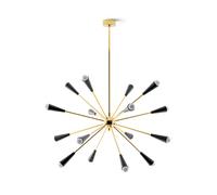 Stilnovo Sputnik lámpara colgante LED, oro/negro