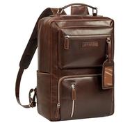 STILORD 'Alejandro' Mochila portatil 15,6 Pulgadas Cuero Mochila de Negocios Mochila Viaje Grande Mochila Antirrobo Mujer Bolso de Trabajo Senderismo Colegio, Color:bourbon - marrón