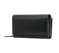 STILORD 'Alissa' Elegante Monedero Mujer Piel Auténtica Grande - 26 Tarjetas y Bloqueo RFID - Billetera Grande de Cuero Retro - Monedero Cremallera de Estilo, Color:Negro