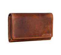 STILORD 'Amanda' Cartera Grande Mujer RFID de Cuero Vintage Billetera Protección NFC Cartera Tarjetero Elegante en Caja de Regalo Piel Auténtica, Color:Kara - Cognac