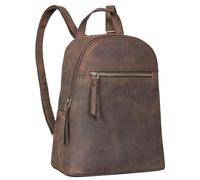 STILORD Amira Bolso Mochila Piel Mujer Pequeño Bolso de Hombro Vintage Bolso Bandolera para Tableta 10,1 Pulgadas Daypack Backpack de Cuero Genuino Color:Colorado - marrón