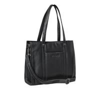 STILORD Ariana Bolso Shopper Piel Mujer Elegante Bolso de Mano Bolso Bandolera Business para Portátil de 13,3 Pulgadas de Cuero Genuino Color:Negro