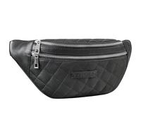 STILORD Azul Premium Riñonera Piel Mujer Hombre con Diseño Acolchado - Bolso Vintage Retro Festival - Riñonera Acolchada De Moda Cuero Genuino - Elegant Bolso De Cadera Color:Negro