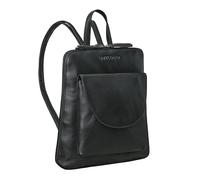 STILORD Bernice Elegante Mochila Piel Mujer Bolso Pequeño con Tirantes Vintage Backpack para Salir Shopping City Mochila Urbana Cuero Auténtico Color:Negro