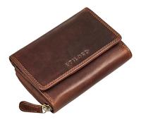 STILORD 'Beverly' Vintage Cartera Mujer Piel Mediana Monedero Cuero Elegante con Bloqueo RFID & NFC Billetera Tamaño Mediano para Mujeres | 13 Ranuras para Tarjetas, Color:Kara - Cognac