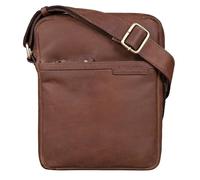 STILORD 'Blake' Bolsos Bandolera Hombre Piel Noble Bolso Pequeño Vintage Bolsito Mensajero Bolsa de Hombro para DIN A5 o Tablet Cuero Auténtico, Color:Messina - marrón