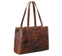 STILORD 'Blossom' Bolso Shopper Piel Mujer Vintage Bolso de Mano Bolso Bandolera Elegante Tote Bag Bolso de Hombro clásico para de Cuero Genuino, Color:prestige - marrón