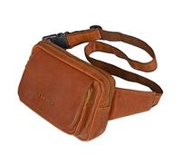 STILORD 'Boston' Bandolera Cintura Hombre Piel Vintage Riñonera Bolsa de Cuero Bolso de Cintura Cadera o Cinturón Mujer Deportes Running Fiesta Trabajo, Color:Cognac-marrón