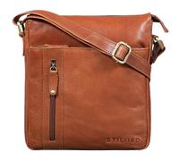STILORD Brady Bolsa de Mensajero Mariconera Mujeres Hombre Cuero Pequeño Vintage para Bolsito Bolsa de Hombro o Bandolera Piel Auténtico Color:Texas - marrón