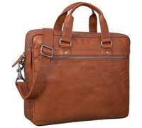 STILORD Brayson Maletín Ordenador Portátil Vintage de Cuero para MacBooks de 16 Pulgadas Bolso Bandolera Ejecutivo Bolsa Trabajo Portadocumentos de Piel Color:maraska - marrón