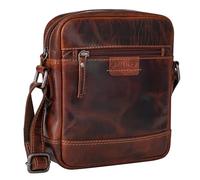 STILORD Brian Bolso Pequeño de Cuero Auténtico Bandolera Hombre Vintage Mensajero Caballero para Ocio Salir Trabajo Piel Auténtica Color:Milano - marrón
