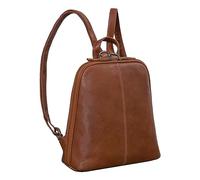 STILORD Calla Mochila de Cuero Señoras Pequeña Bolsa Elegante Mujeres Piel Genuina City Daypack Vintage Moderna Bolsa de Cuero Mini Mochilas Damas Color:Toretto - Marron Oscuro